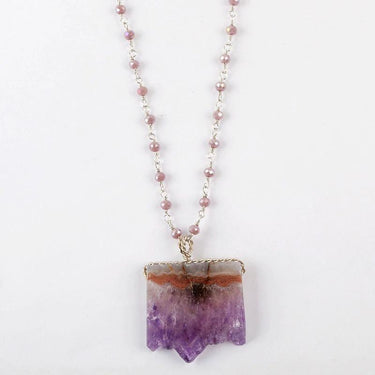 Amethyst Druzy Necklace-Your Soul Place